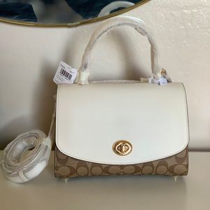 💕NWT Tilly Top Handle Satchel W/ Signature Canvas